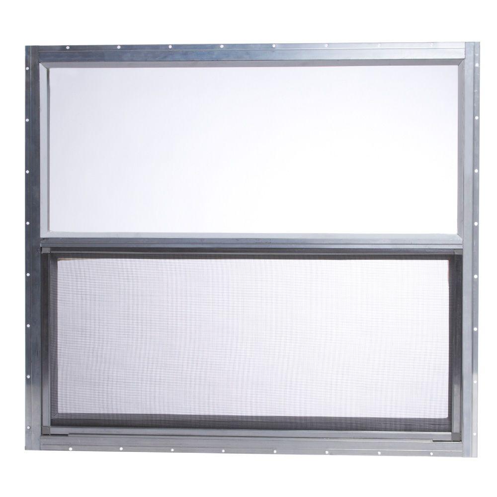 JELD-WEN 73.5 in. x 61 in. V-4500 Series Bay Vinyl Window - White ...