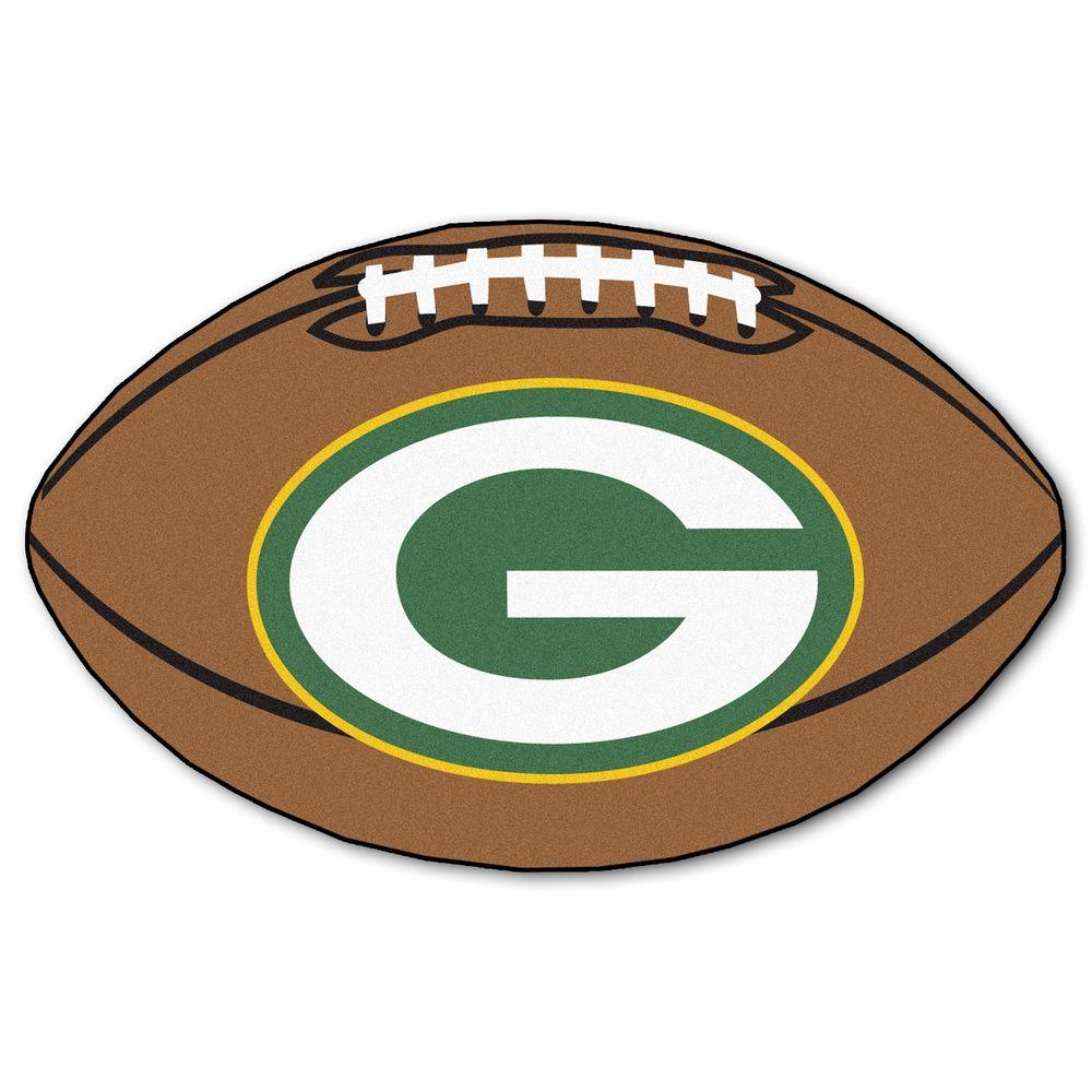 fanmats nfl green bay packers brown 2 ft x 3 ft specialty area rug home depot green bay