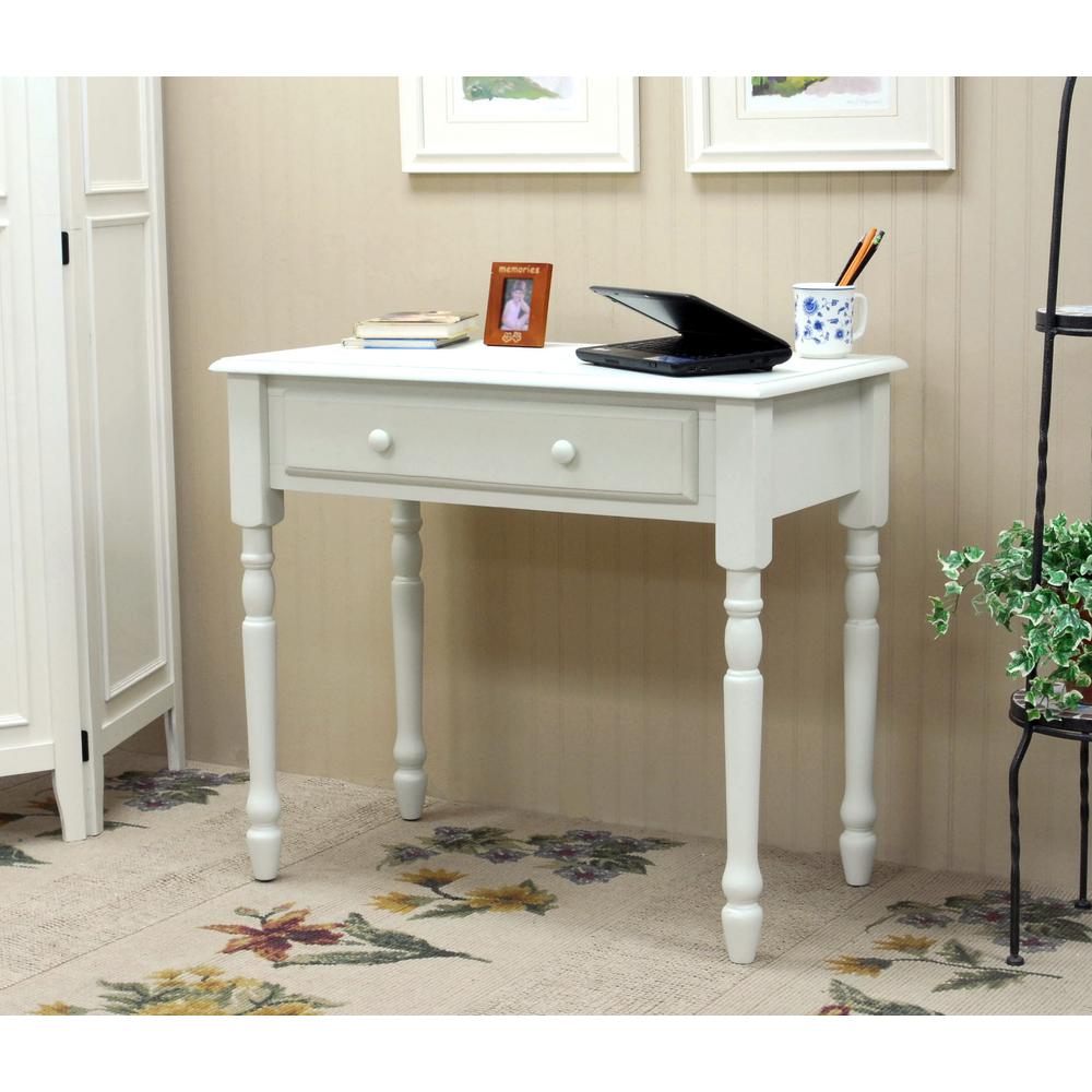 Carolina Cottage Bella Antique Ivory Desk With Keyboard Tray 3419