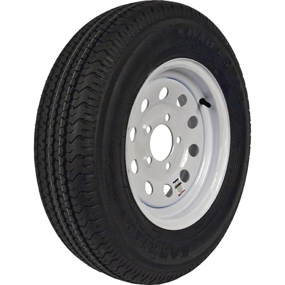 Loadstar ST225/75R-15 KR03 Radial 2150 lb. Load Capacity White with Stripe 15... by Loadstar
