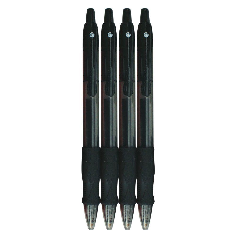 Crown Bolt 0.7 mm Black Gel Ink Pens (4Pack)69457 The Home Depot