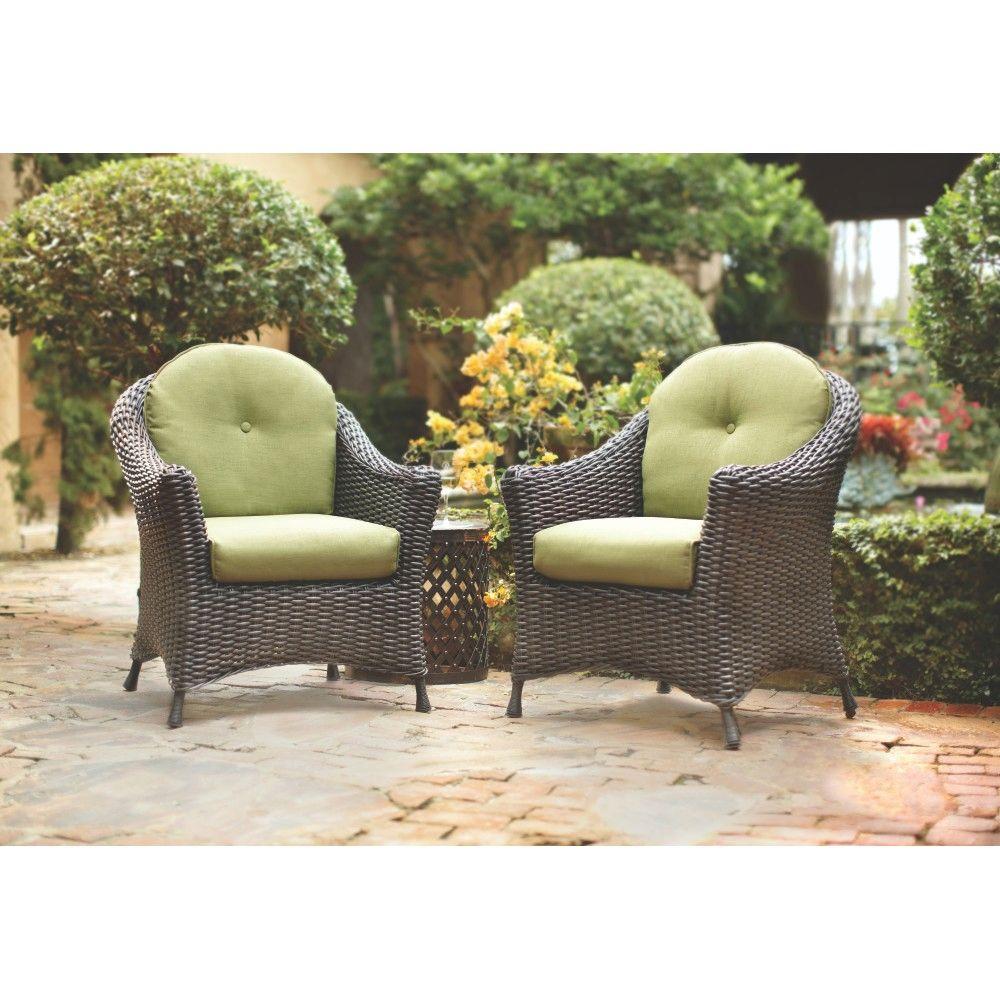Martha Stewart Living Lake Adela Patio Charcoal Chat Chairs with