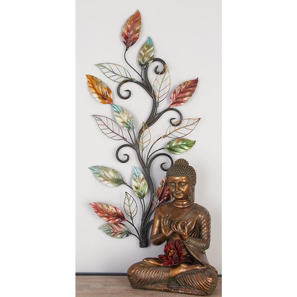 36 In X 20 New Traditional Metal Scroll And Leaf Wall Art