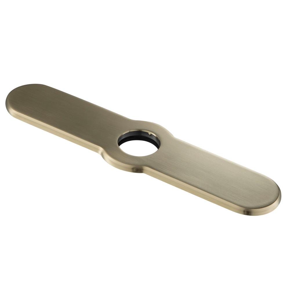 Kraus 10 25 In Kitchen Faucet Single Hole Deck Plate In Brushed