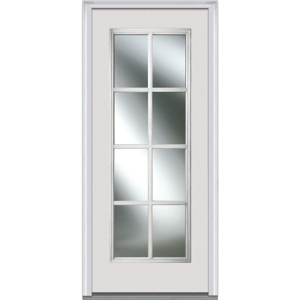 MMI Door 36 in. x 80 in. Simulated Divided Lites Right