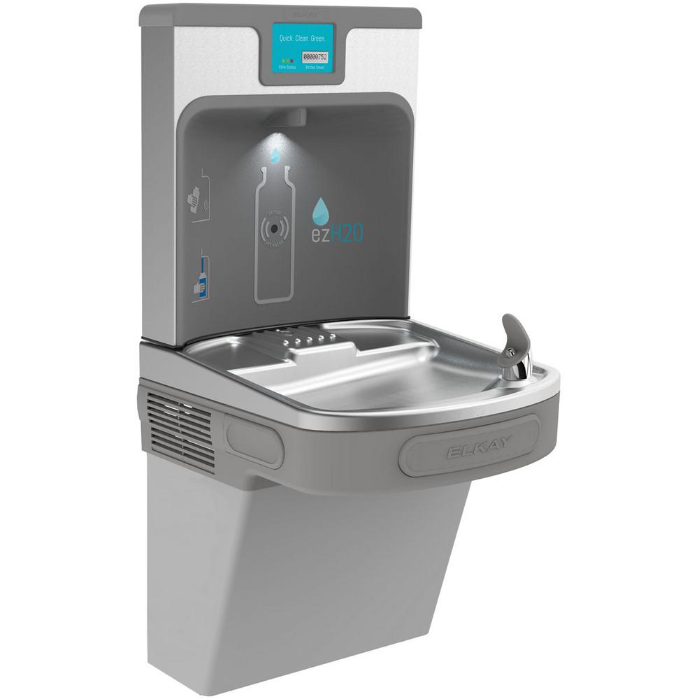 Elkay Filtered 8 GPH EZH2O ADA Light Gray BiLevel Drinking Fountain