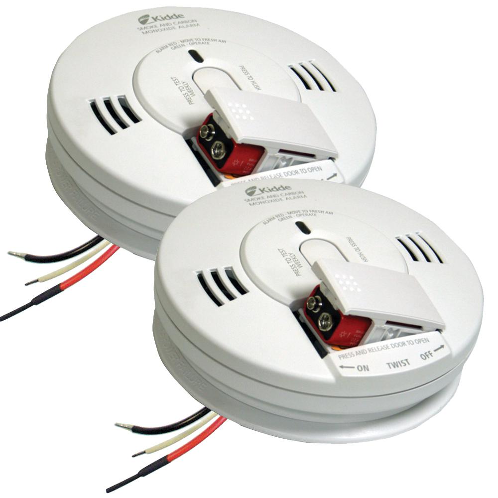 Kidde 120-Volt Hardwired Photo-Electric Combination Smoke and CO Alarm (2-Pack... by Kidde