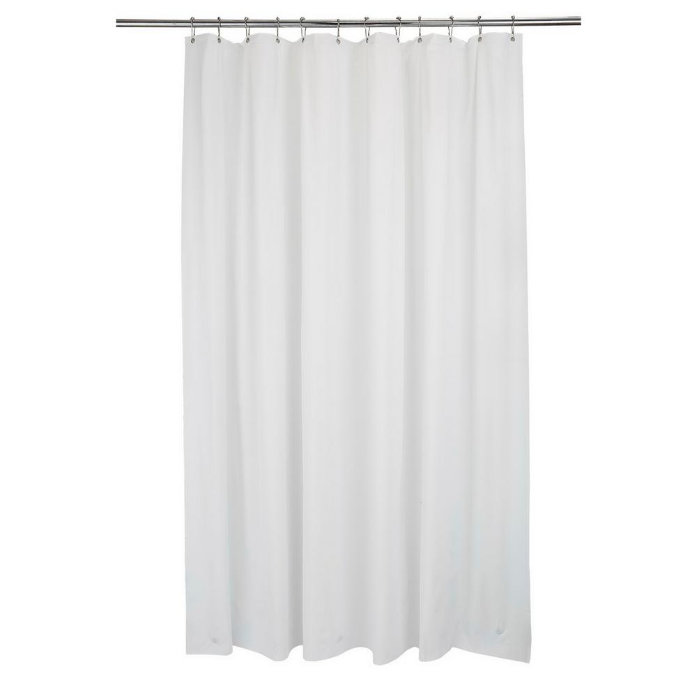 Excell 70 In W Bone Solid Shower Curtain Liner Vinyl Pack Of 6 H X 71 In