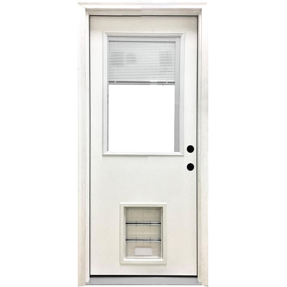 Steves &amp; Sons 32 in. x 80 in. Classic Clear MiniBlind