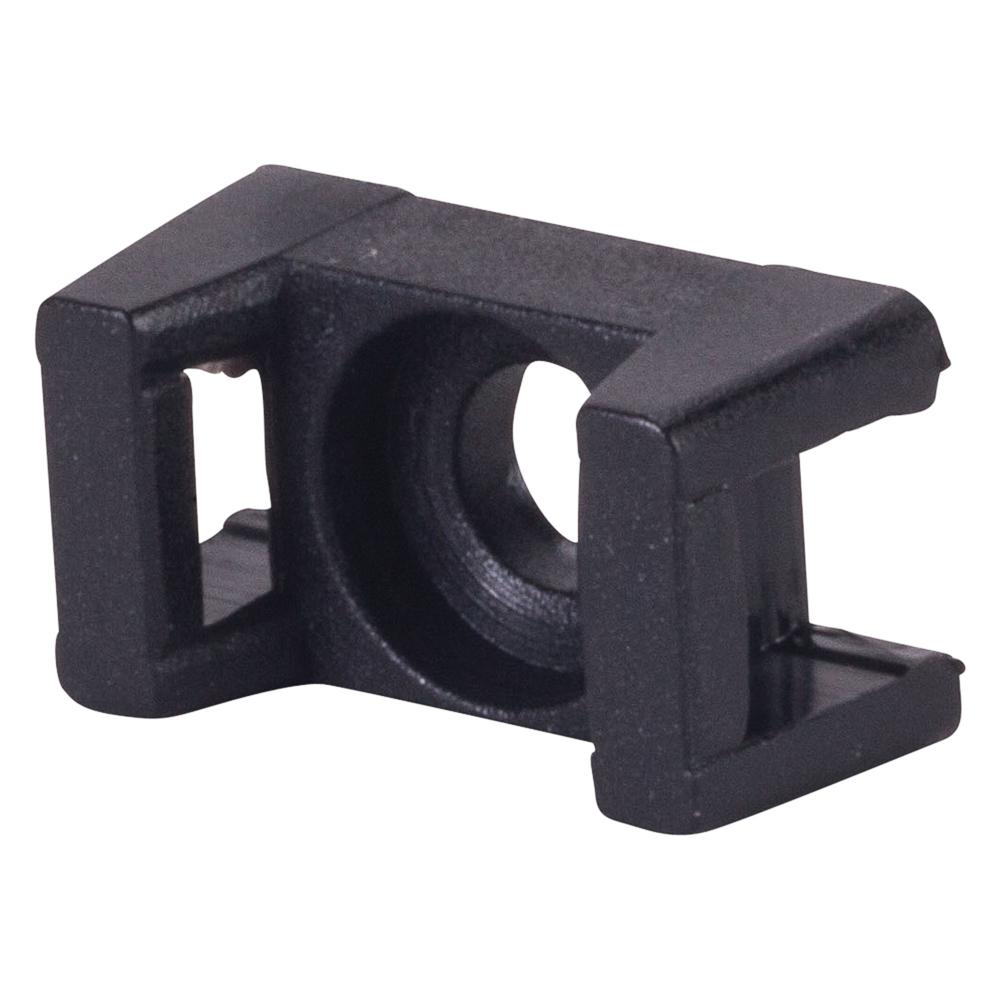 NSi Industries Saddle Tie Mount 0.130 in. Hole, Black (100Pack)SM2B