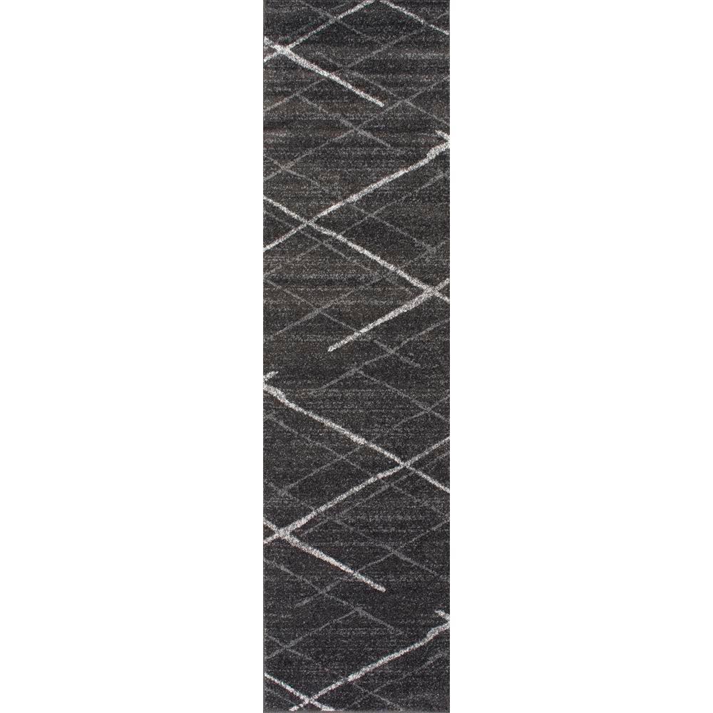 nuLOOM Thigpen Dark Grey 2 ft. x 9 ft. Runner RugBDSM04B208 The