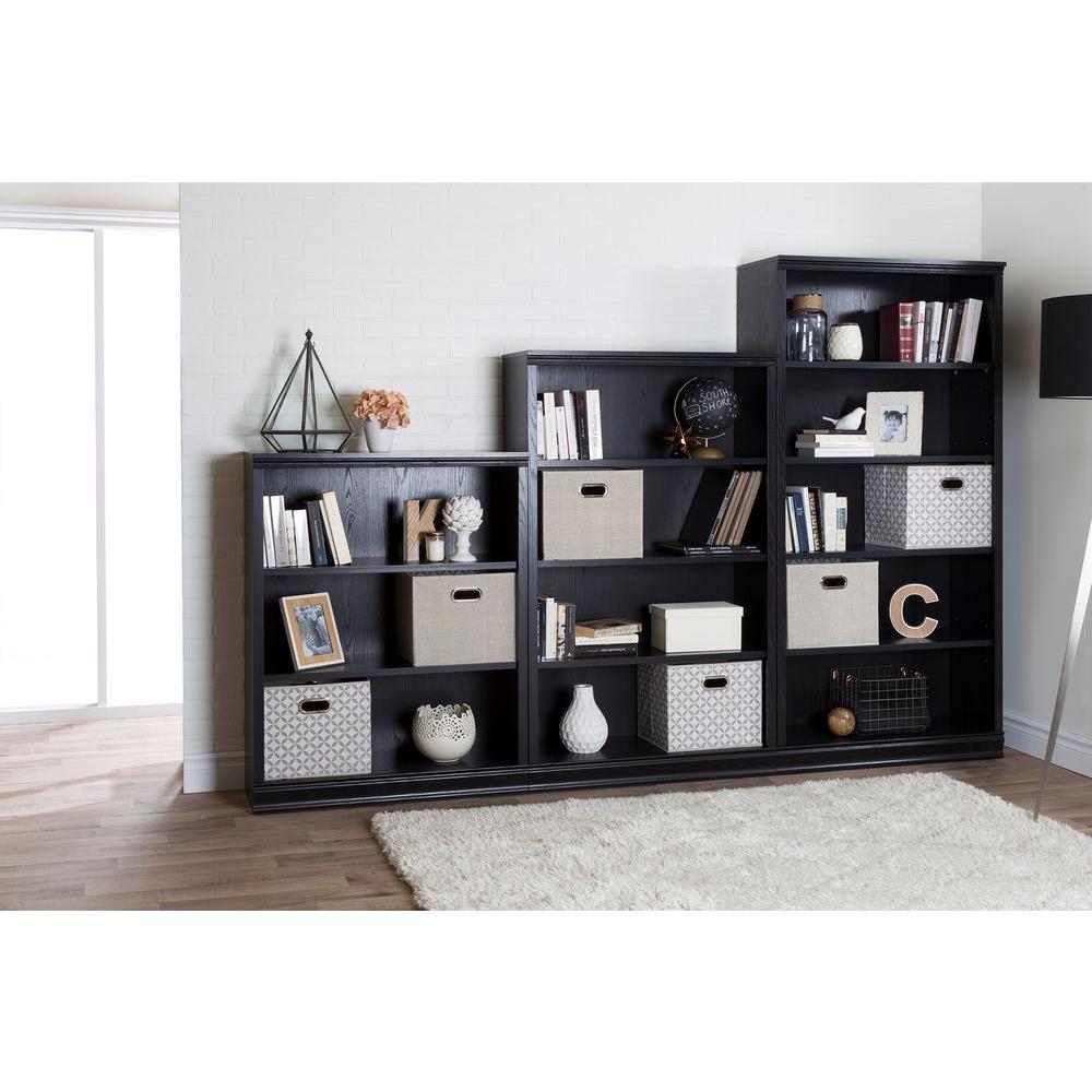 South Shore Black Oak Open Bookcase10140 The Home Depot