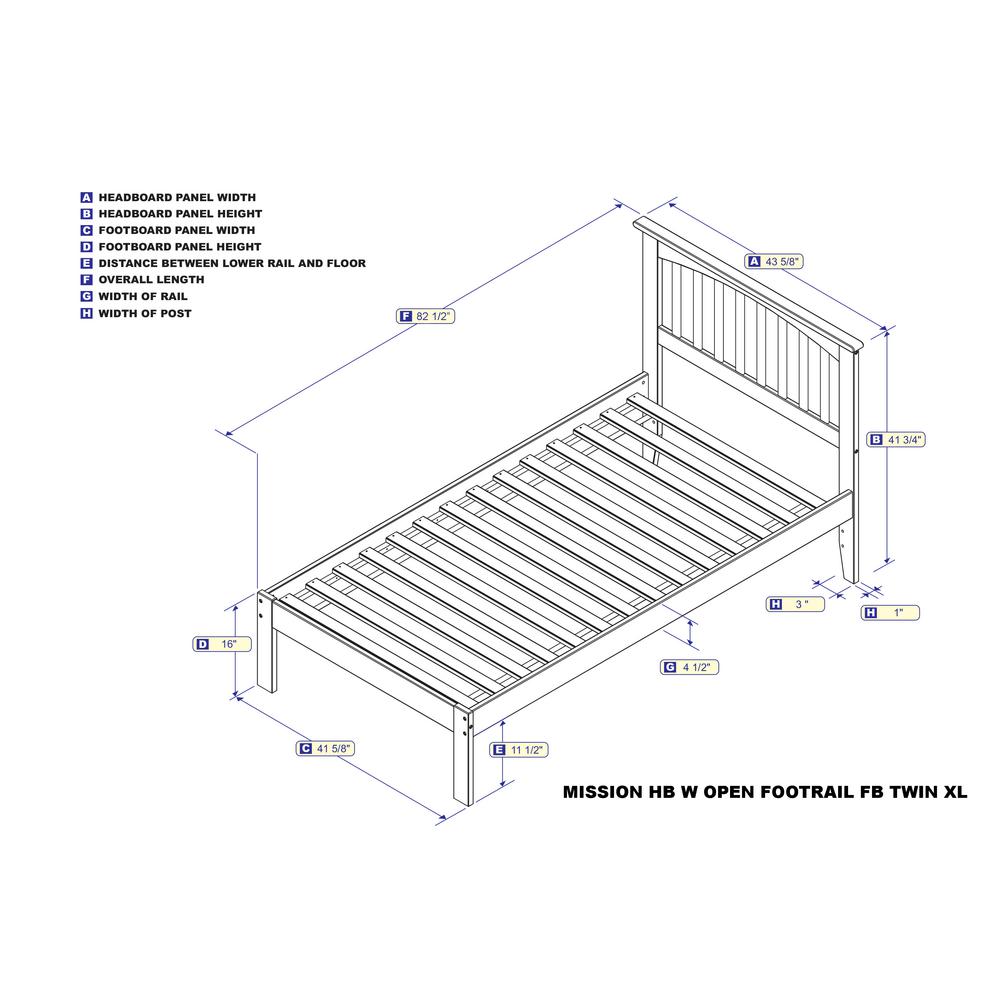 Twin Xl Bed Frame Dimensions | Twin Bedding Sets 2020