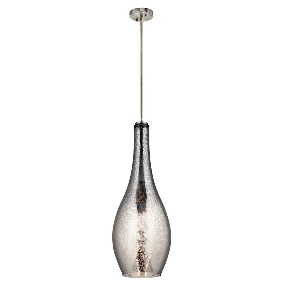 Kichler Everly 1 Light Brushed Nickel Teardrop Pendant With Mercury Glass 42475nimer The Home Depot - Ribbed Dome Mercury Glass Shade Pendant Light Kichler Everly 1 Light Brushed Nickel Teardrop Pendant With Mercury Glass 42475nimer The Home Depot - Ribbed Dome Mercury Glass Shade Pendant Light