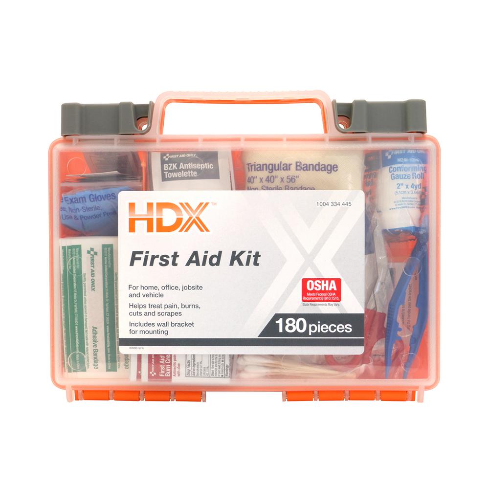 first aid kit includes