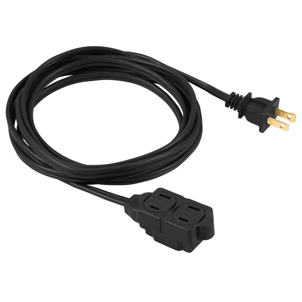 Ge 6 Ft 2-wire 16-gauge 3-outlet Polarized Indoor Extension Cord-45148