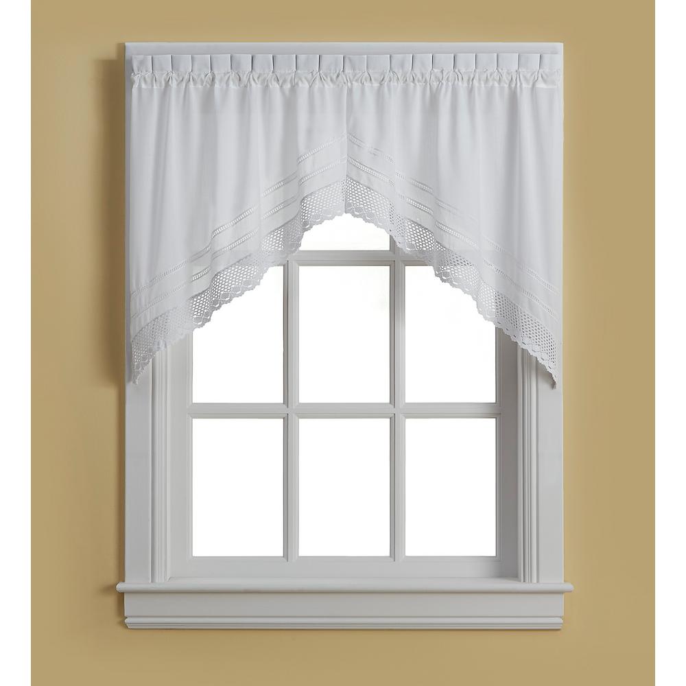 Crochet 30 In Swag In White 1z40210swt The Home Depot