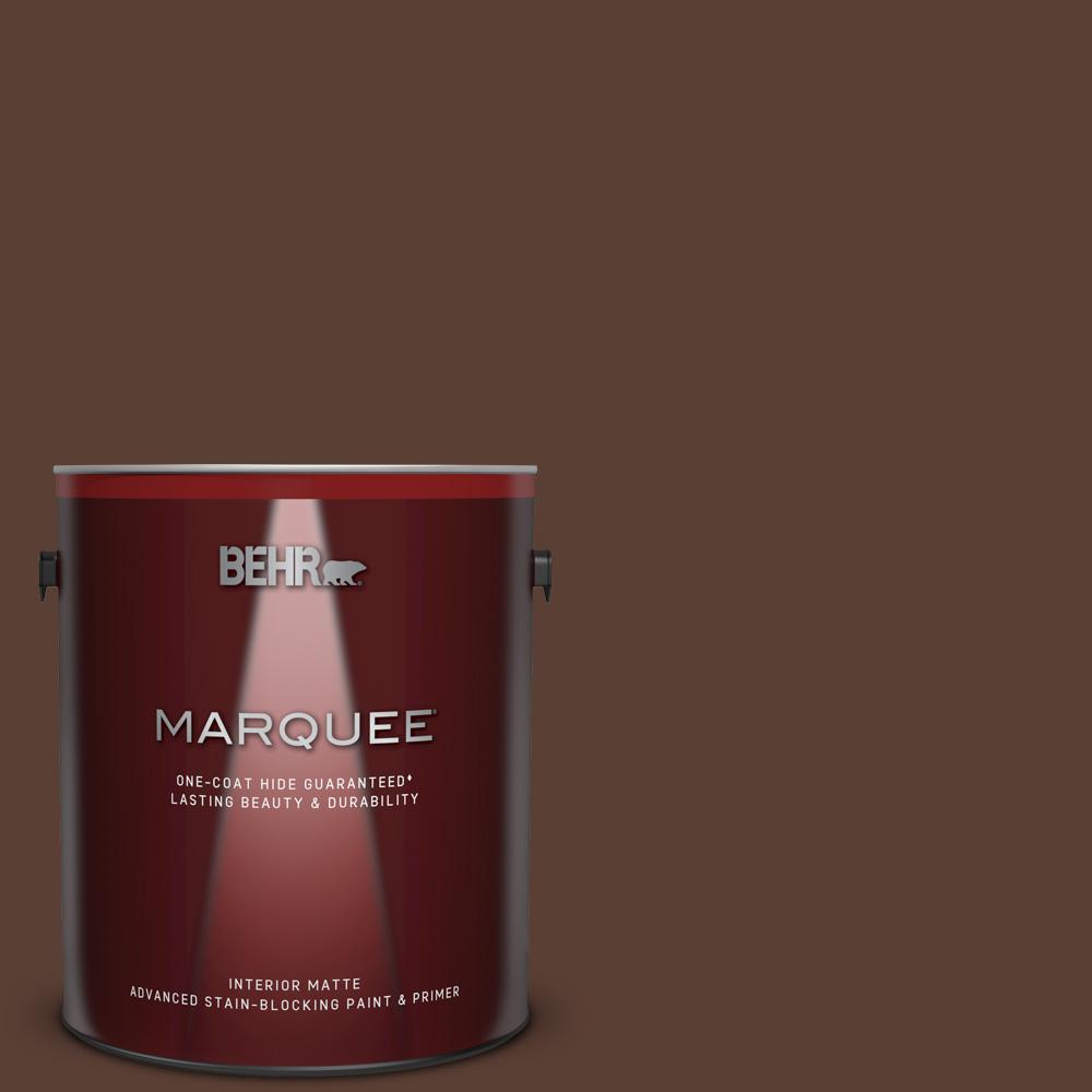 Behr Marquee 1 Gal T15 5 Heritage Oak Matte Interior Paint And Behr Marquee 1 Gal T15 5 Heritage Oak Matte Interior Paint And Primer