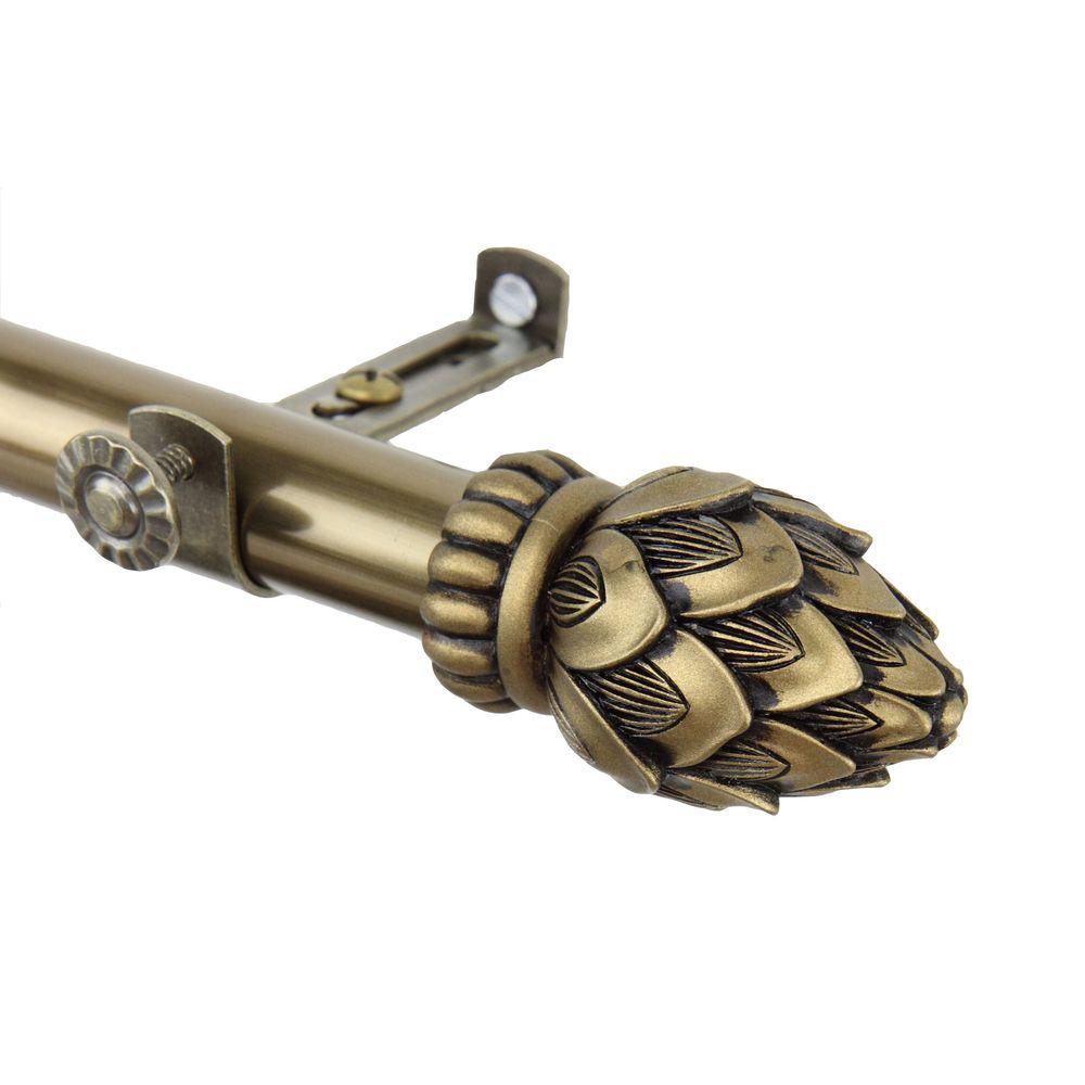 Rod Desyne 28 In 48 In Telescoping Single Curtain Rod Kit In