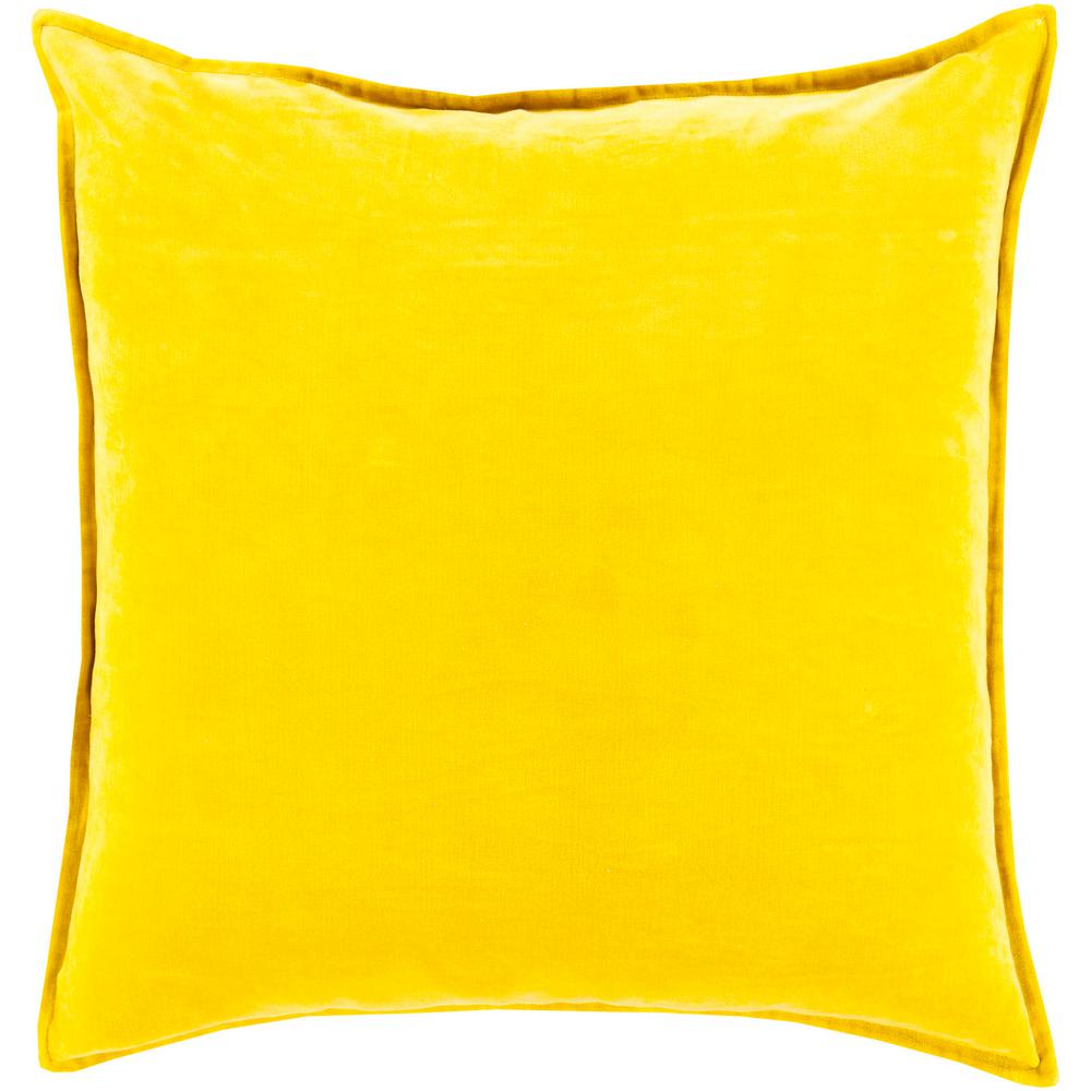 Artistic Weavers Velizh Mustard Solid Polyester 18 In X 18 In