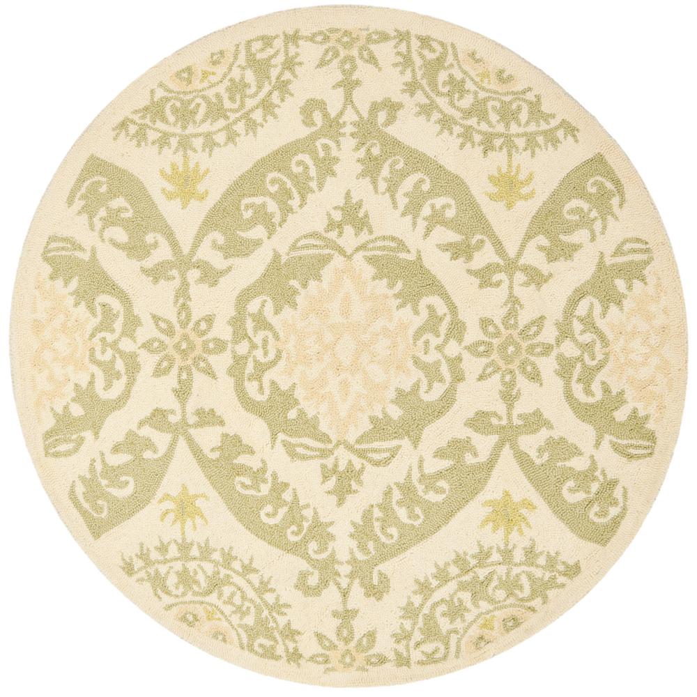 Safavieh Chelsea Beige/Green 3 ft. x 3 ft. Round Area RugHK356C3R