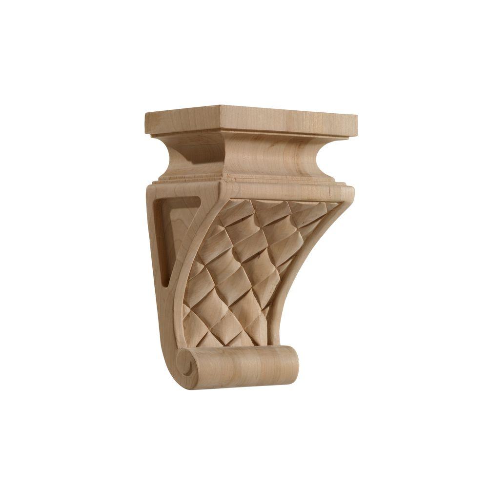 Unfinished Wood Ornamental Mouldings Corbels Moulding