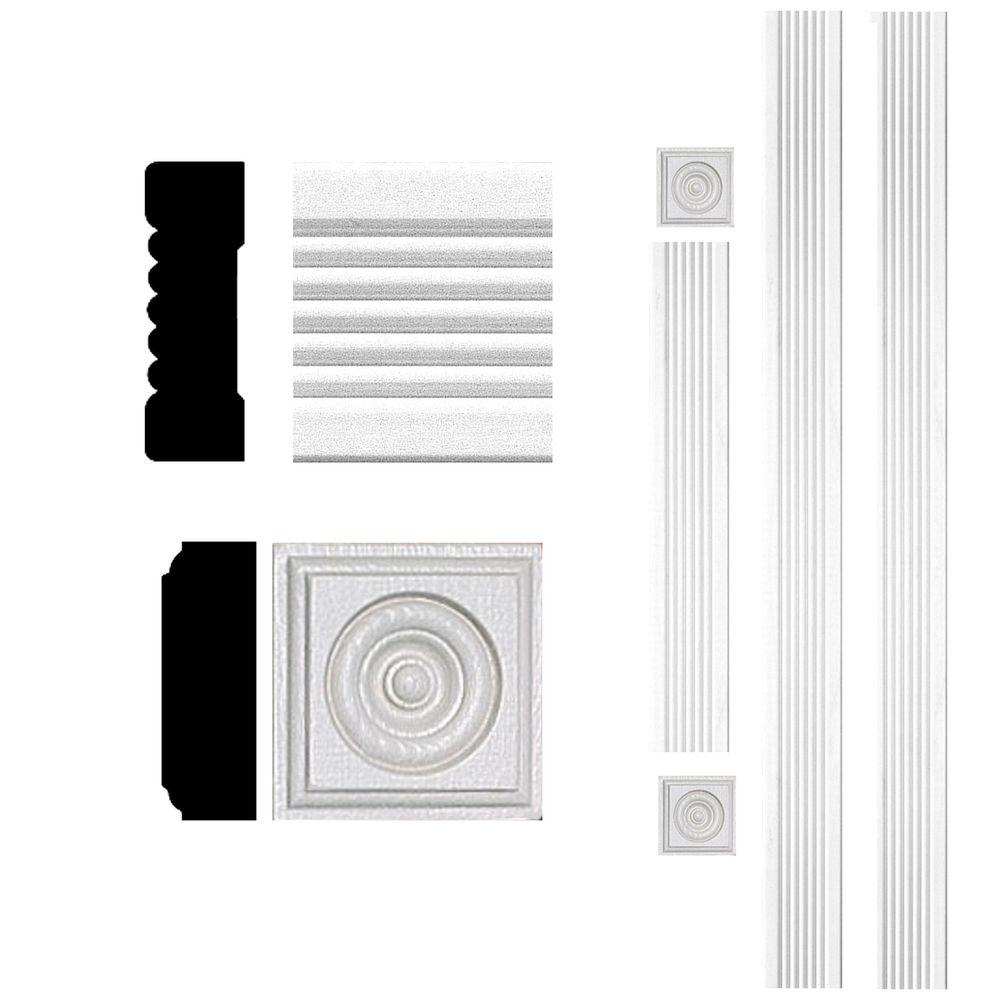 3 4 In X 2 1 4 In X 8 Ft Mdf Fluted Door Casing Set