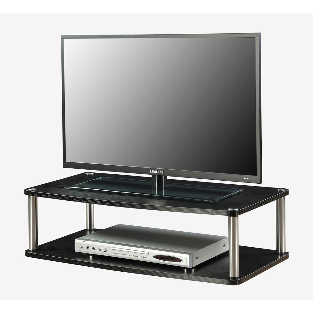 Convenience Concepts Designs2go Xl 2 Tier Tv And Monitor Swivel Convenience Concepts Designs2go Xl 2 Tier Tv And Monitor Swivel Stand In Black 191034 The Home Depot