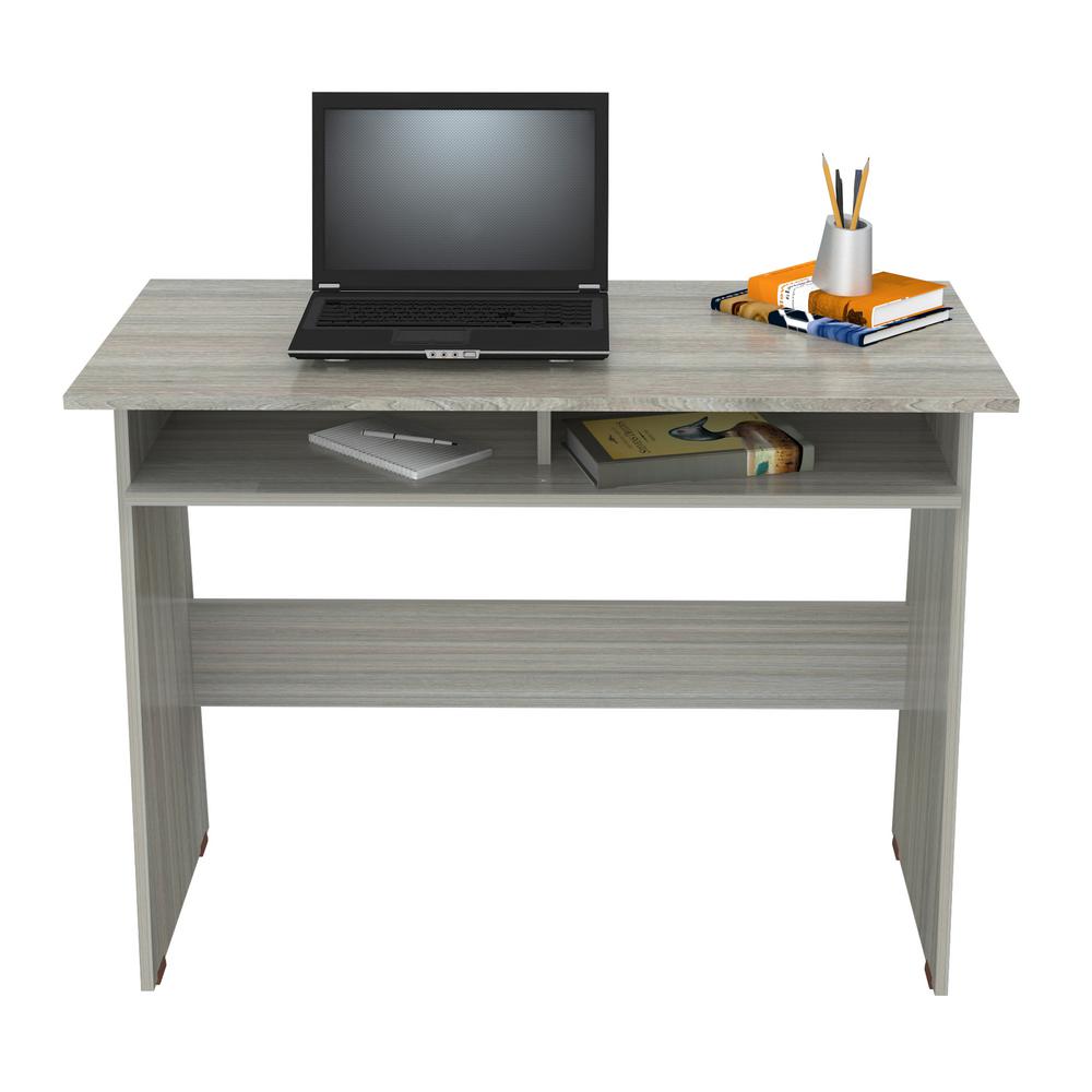 Inval Smoke Oak Computer Desk Es 10503 The Home Depot Inval Smoke Oak Computer Desk Es 10503