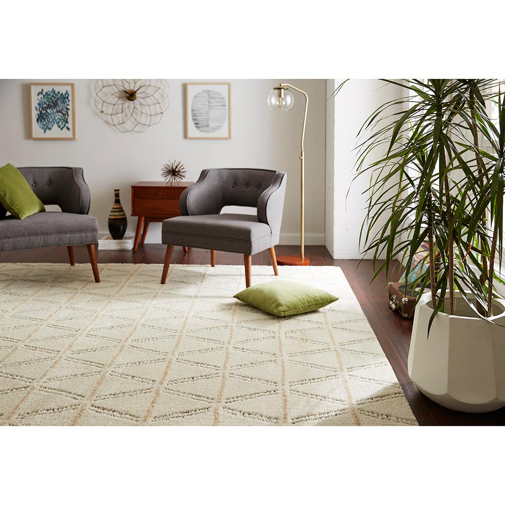 Mohawk Home Linear Diamonds Cream 8 Ft X 10 Area Rug Mohawk Home Linear Diamonds Cream 8 Ft X 10 Area Rug