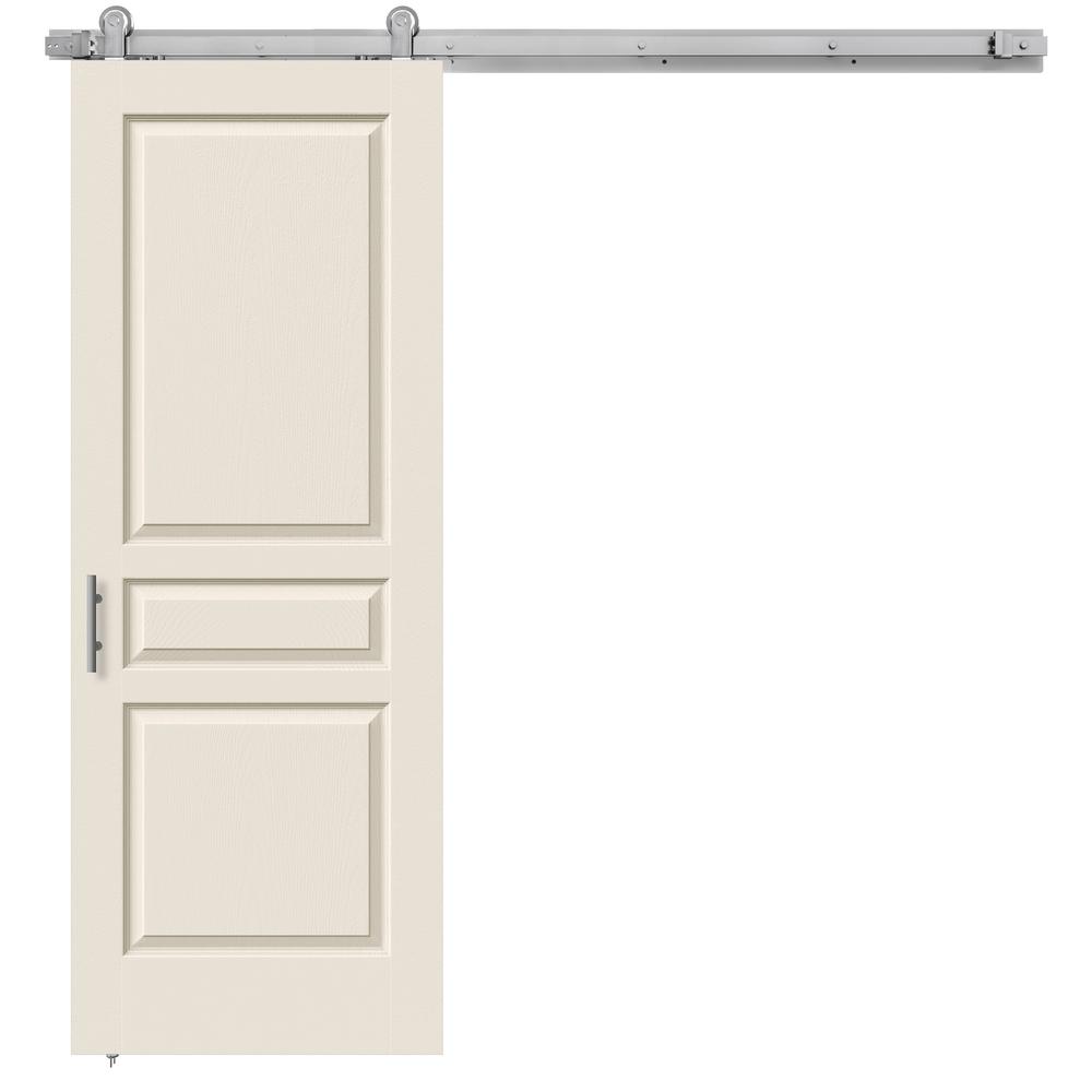 JELDWEN 30 in. x 84 in. Avalon Primed Smooth Molded Composite MDF Barn