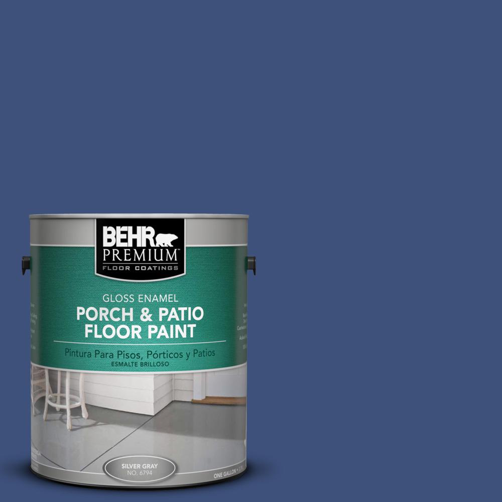 BEHR Premium 1 gal. 600D7 Daring Indigo Gloss Porch and Patio Floor
