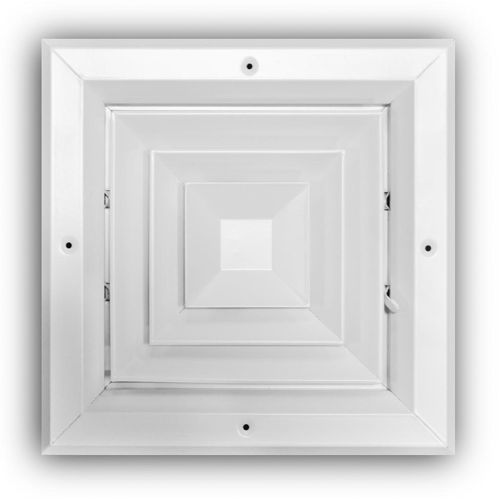 Everbilt 8 In X 8 In 4 Way Square Ceiling Diffuser Ea504m 08x08