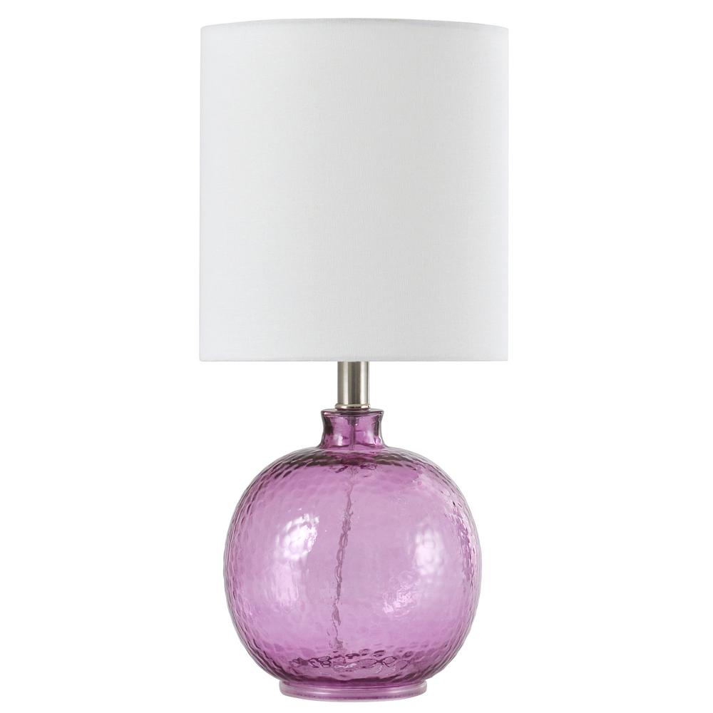 purple table lamp