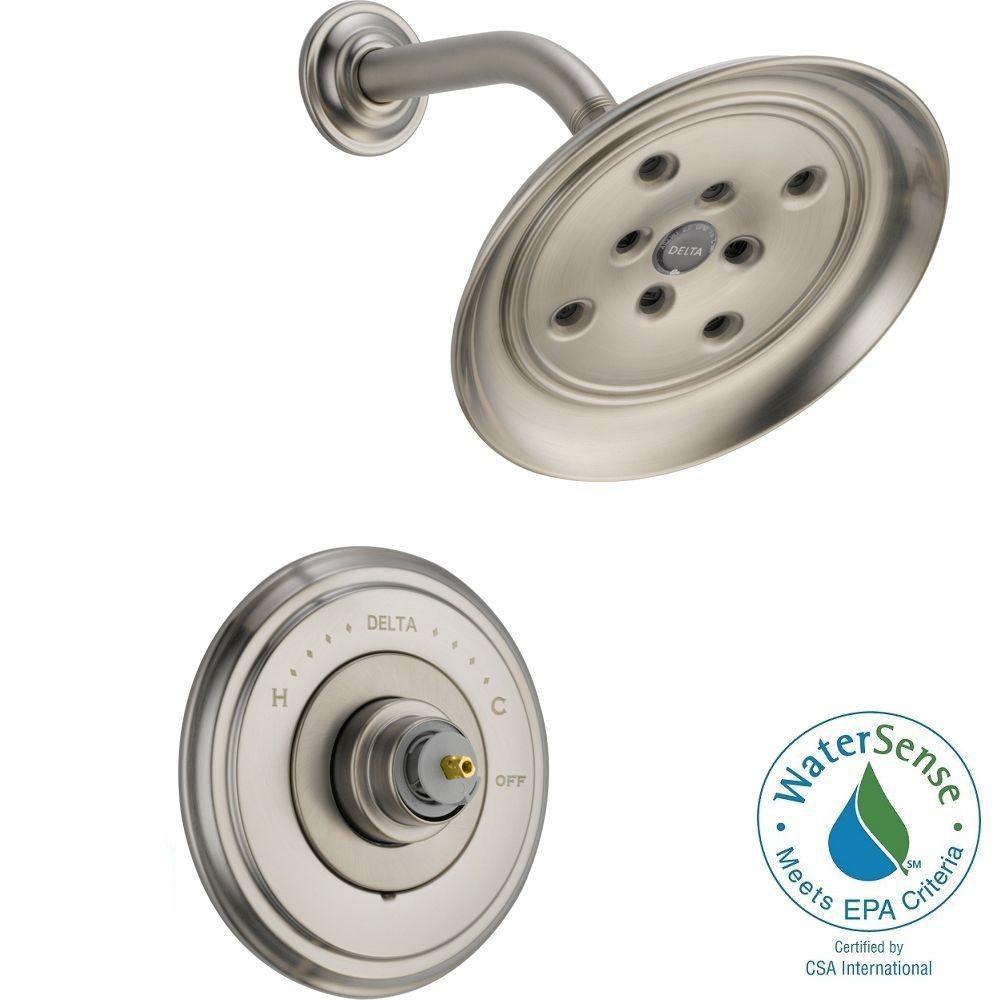 Delta Cassidy 14 Series 1Handle Shower Faucet Trim Kit Only in Stainless (Valve and Handles Not