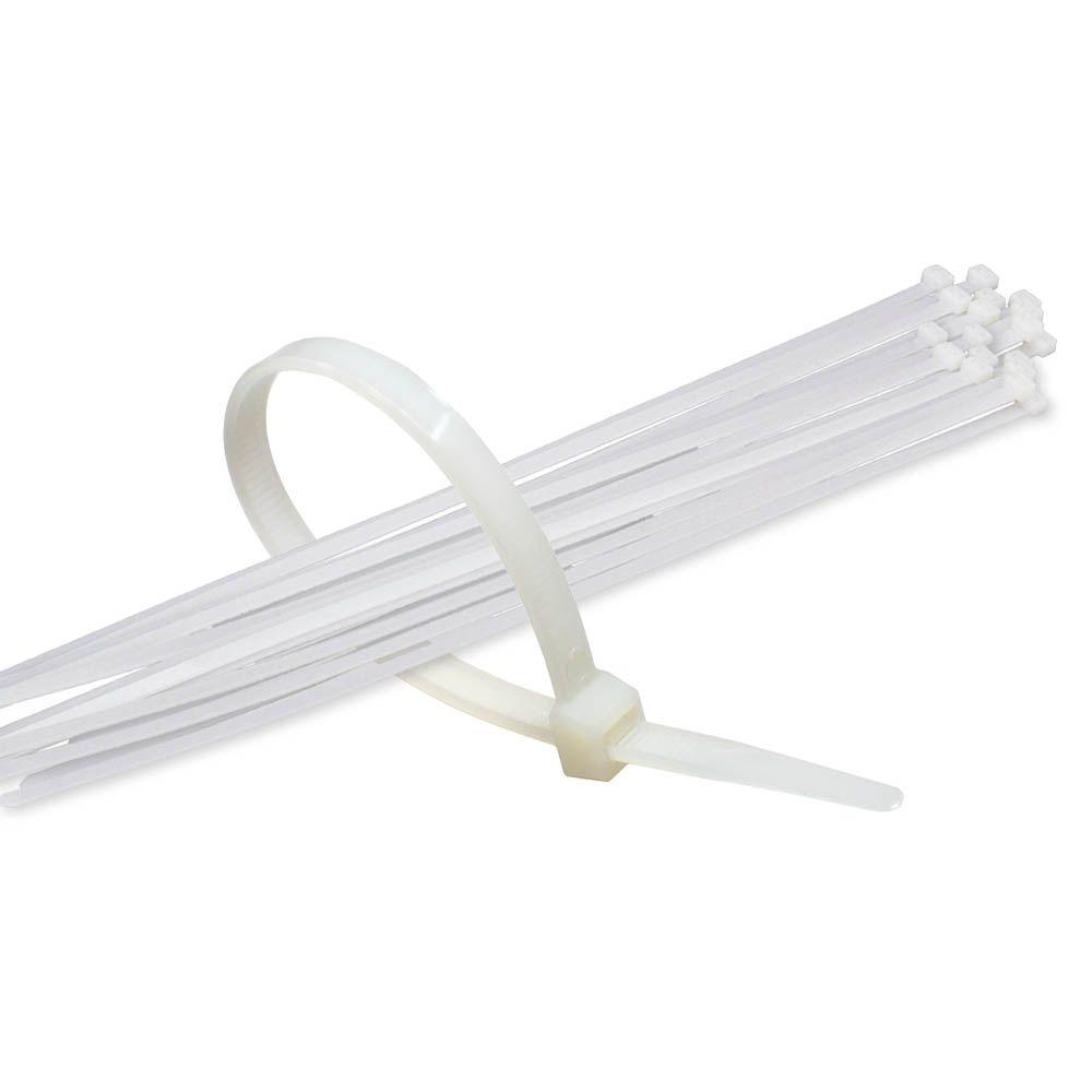 BOEN 17 in. Clear Nylon Cable Ties (500-Piece)-ZT-0018 - The Home Depot