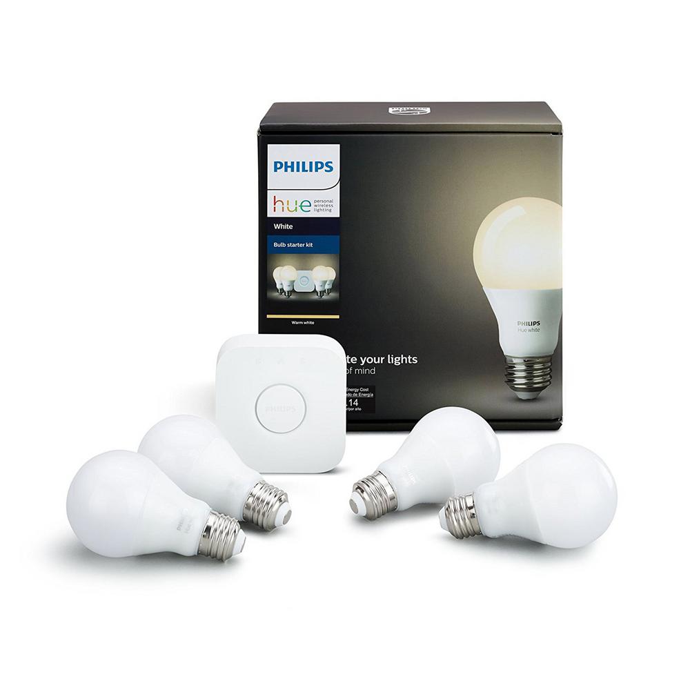 Philips Hue White A19 LED 60W Equivalent LED Dimmable ...