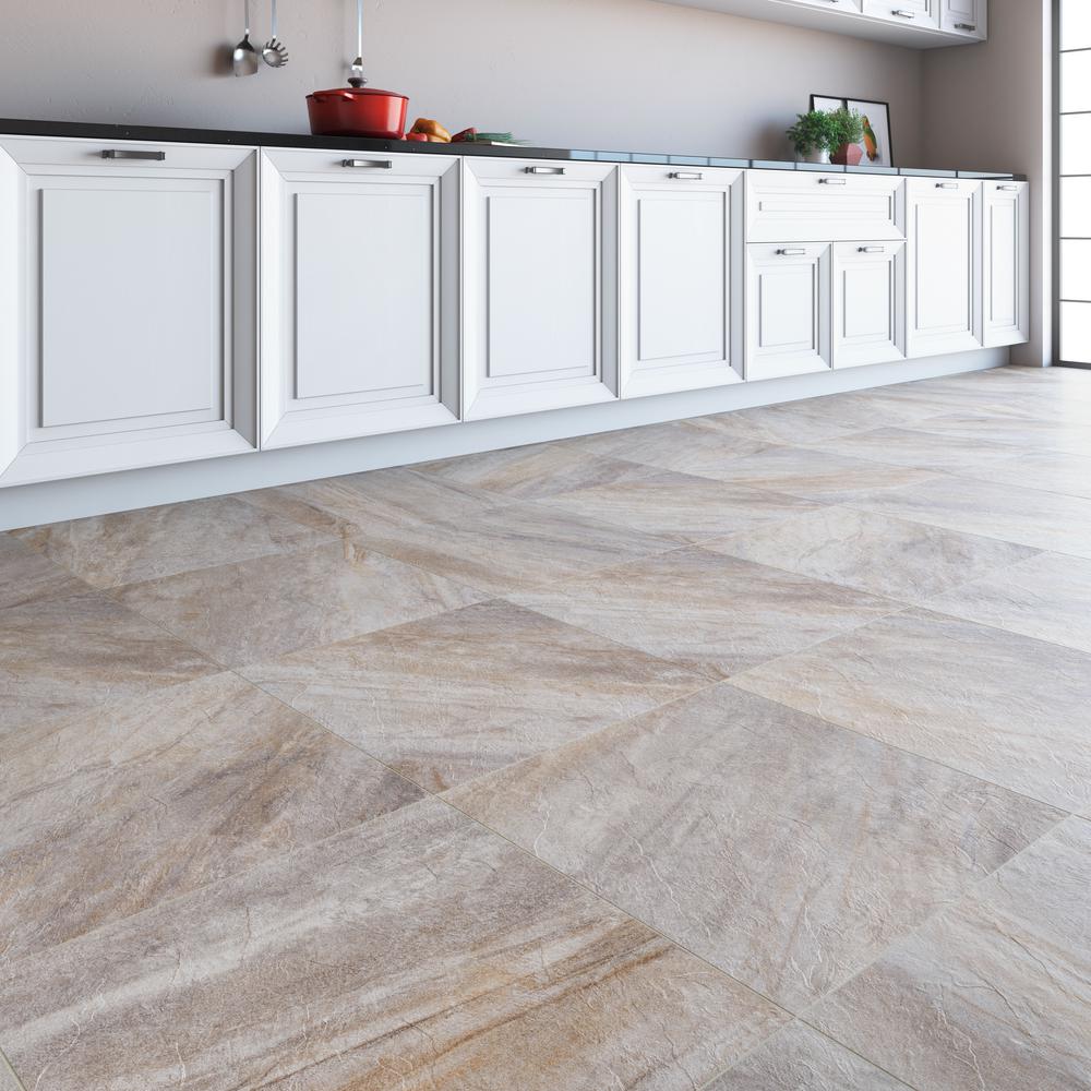 Eliane Caledonia Gray 18 In X 18 In Porcelain Floor And Wall