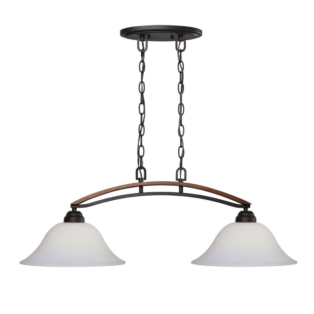Kenroy Home Oregon 2 Light Bronze Island Pendant 93832wd The Kenroy Home Oregon 2 Light Bronze Island Pendant