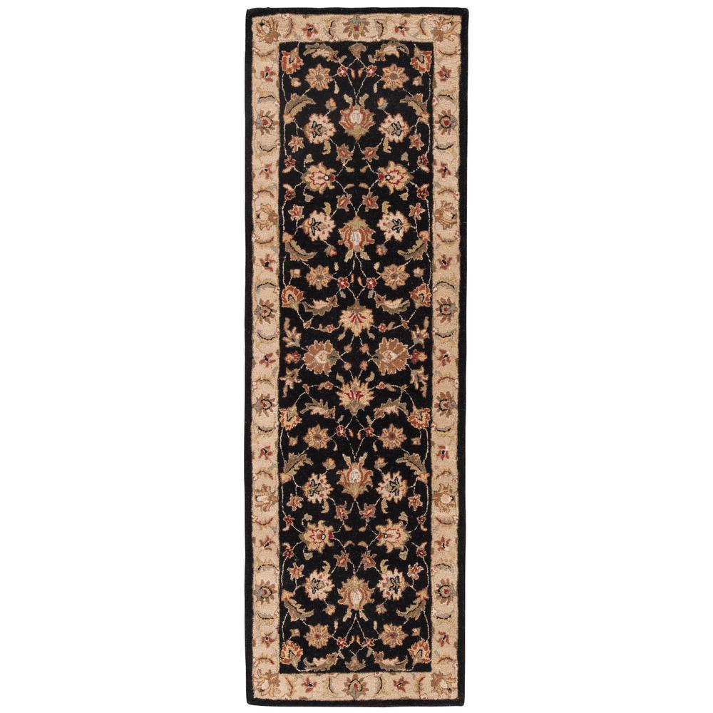 Jaipur Rugs Jet Black 4 ft. x 16 ft. Oriental Runner RugRUG102979