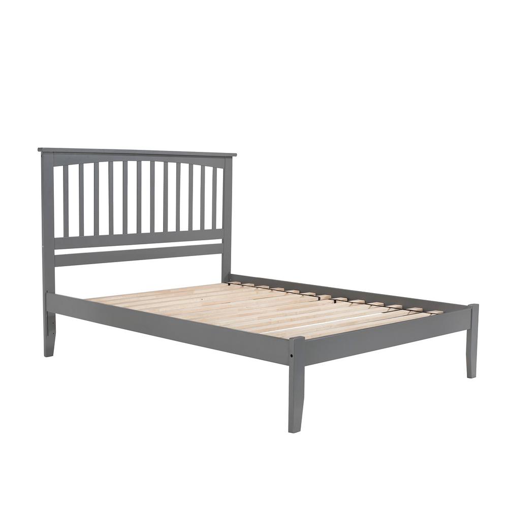 Atlantic Furniture Mission Queen Platform Bed With Open Foot Board Atlantic Furniture Mission Queen Platform Bed With Open Foot Board In Grey