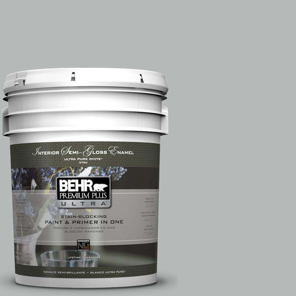 BEHR Premium Plus Ultra Gal N Lunar Surface Semi Gloss Enamel Interior Paint