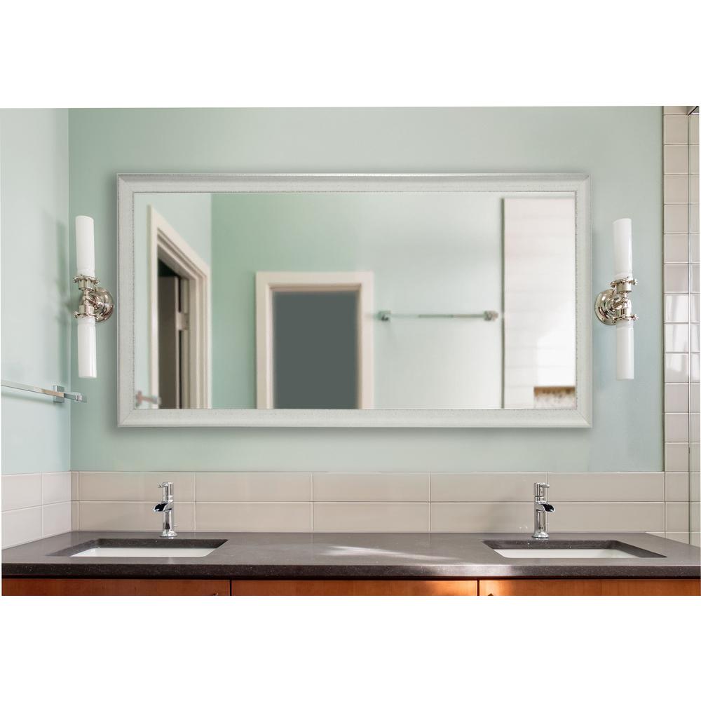 70 5 In X 37 Vintage White Double Vanity Mirror