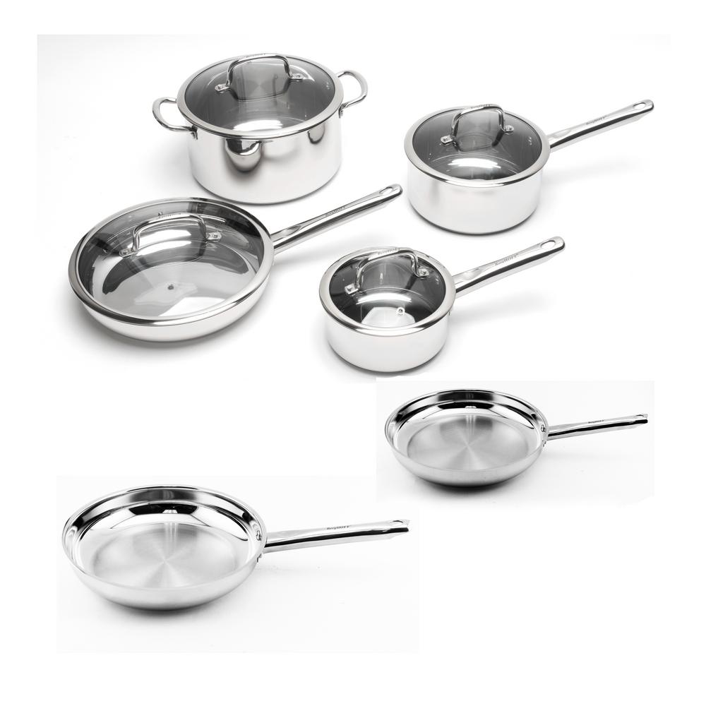 BergHOFF EarthChef Boreal 10-Piece Stainless Steel Cookware Set by BergHOFF