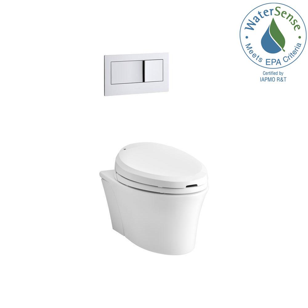 KOHLER Veil WallHung 1piece 0.8/1.6 GPF Dual Flush Elongated Toilet
