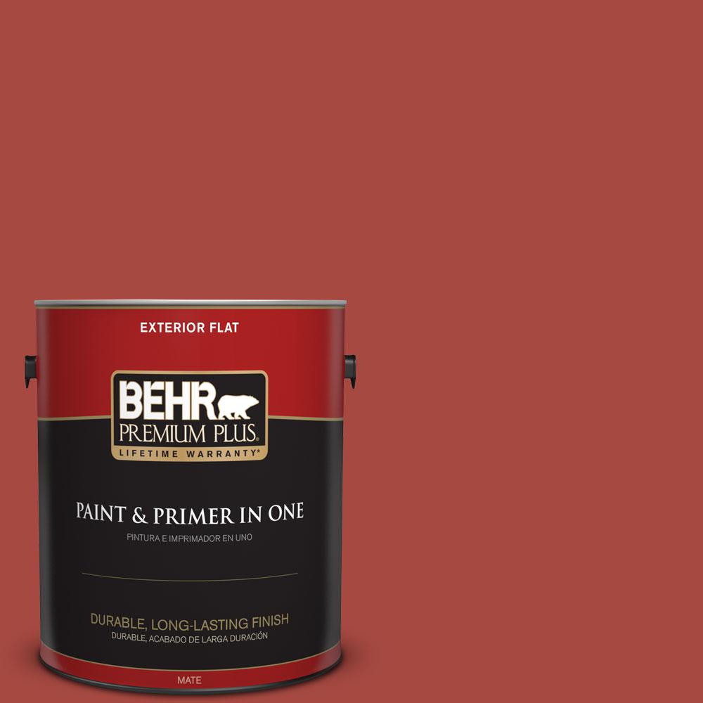 Behr Premium Plus 1 Gal 170d 7 Farmhouse Red Flat Exterior Paint 170d 7 Farmhouse Red Flat Exterior Paint And