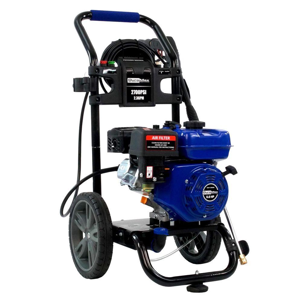 Duromax 2,700 PSI 2.3 GPM Axial Cam Pump 5 HP Gas Powered Pressure ...