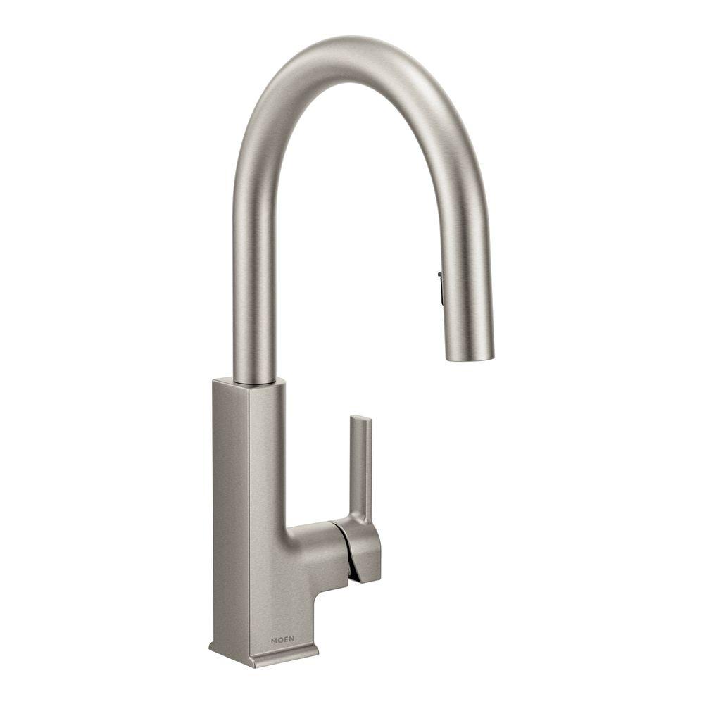 Moen Sto Single Handle Pull Down Sprayer Kitchen Faucet With