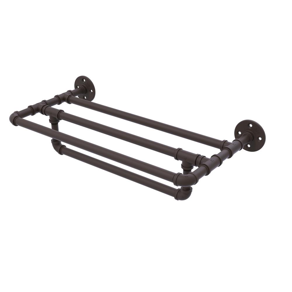 Allied Br Pipeline Collection 18 In Wall Mounted Towel Shelf Wall Mounted Towel Shelf