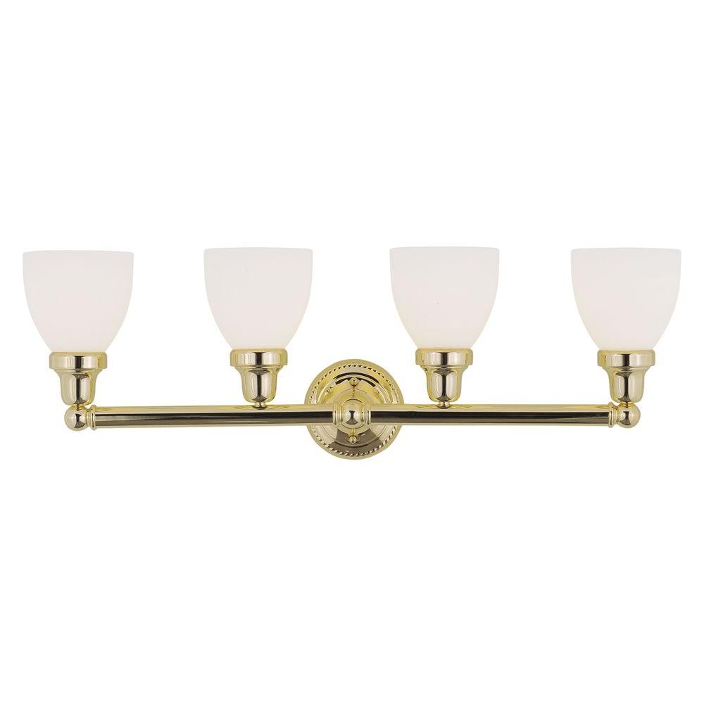 Livex Lighting 3 Light Antique Brass Bath Light With White Alabaster Glass 1283 01 The Home Depot 1945